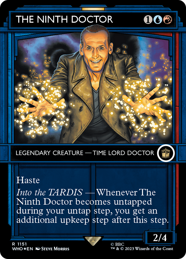 The Ninth Doctor (Showcase) (Surge Foil) (WHO-1151) - Doctor Who: (Showcase) (Borderless) Foil