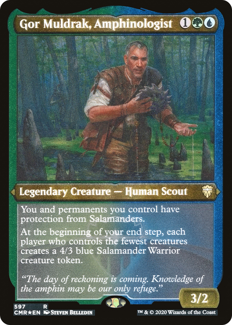 Gor Muldrak, Amphinologist (Foil Etched) [CMR - 597]