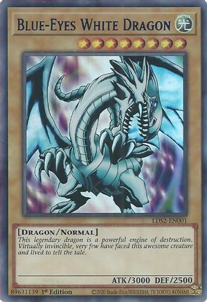 Blue-Eyes White Dragon (Blue) [LDS2 - LDS2-EN001]