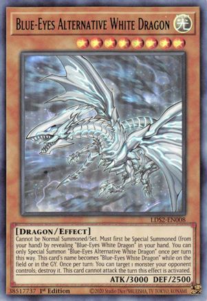 Blue-Eyes Alternative White Dragon (Green) (LDS2-EN008) - Legendary Duelists: Season 2 1st Edition