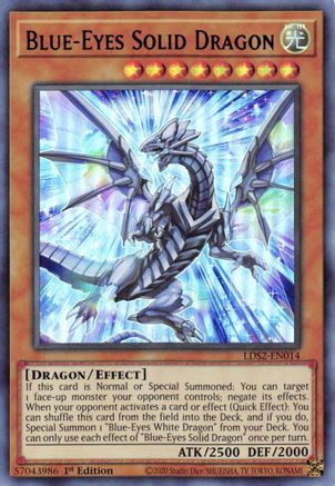 Blue-Eyes Solid Dragon (Blue) [LDS2 - LDS2-EN014]