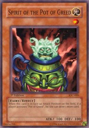 Spirit of the Pot of Greed (IOC-009) - Invasion of Chaos 1st Edition
