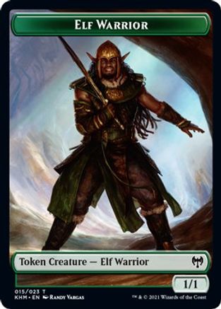 Elf Warrior // Servo Double-Sided Token (KHC-15 // 7) - Commander: Kaldheim