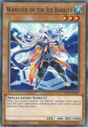 Warlock of the Ice Barrier (SDFC-EN010) - Structure Deck: Freezing Chains 1st Edition
