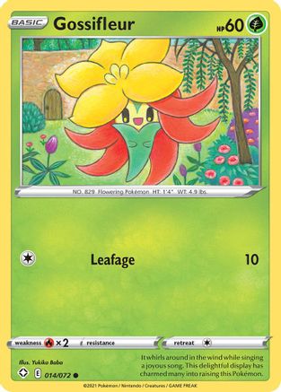 Gossifleur 014/072  - Reverse Holofoil Shining Fates - Common