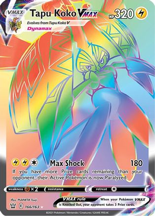 Tapu Koko VMAX (Secret) [SWSH05 - 166/163]