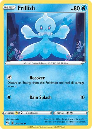 Frillish 041/163  SWSH05 Battle Styles - Common