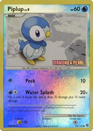 Piplup - 93/130 [Diamond and Pearl] [BKP - 093/100]