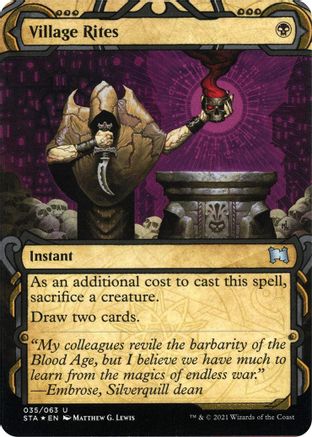 Village Rites (Foil Etched) [STA - 35]