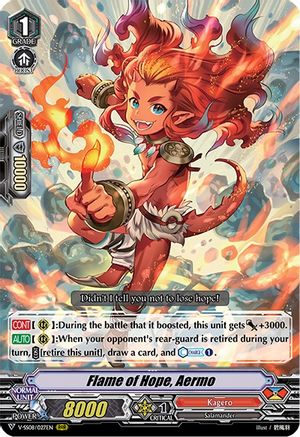 Flame of Hope, Aermo (V-SS08/027EN) - V-SS08: Clan Selection Plus Vol.2
