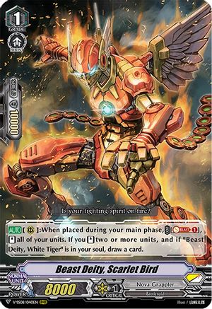 Beast Deity, Scarlet Bird (V-SS08/040EN) - V-SS08: Clan Selection Plus Vol.2