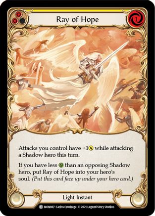 Ray of Hope (MON087) - Monarch 1st Edition Rainbow Foil