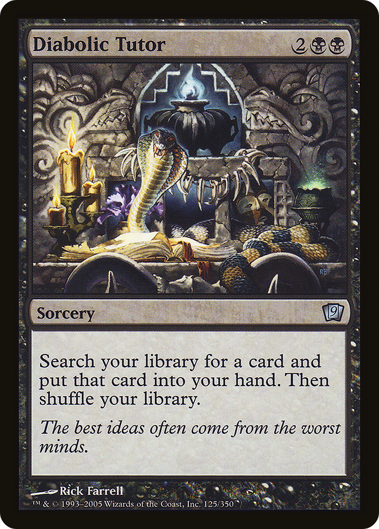 Diabolic Tutor (9ED-125) - 9th Edition
