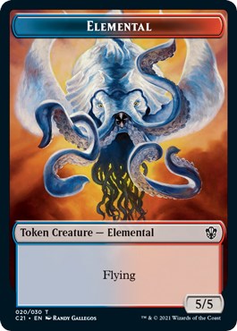 Elemental (020) // Copy Double-Sided Token [C21 - 20 // 30]