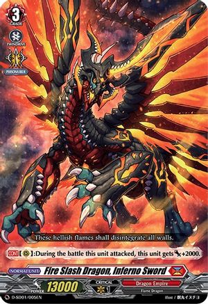 Fire Slash Dragon, Inferno Sword (D-SD01/005EN) - D-SD01: Yu-yu Kondo -Holy Dragon-