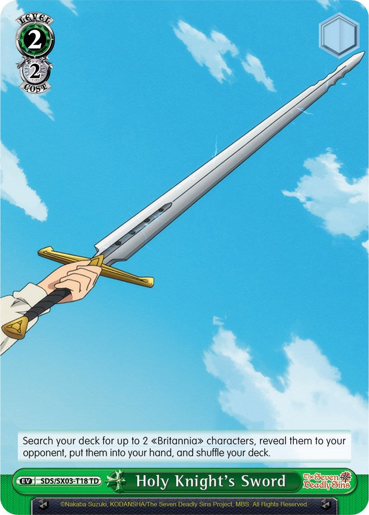 Holy Knight's Sword [SDS/SX03 - SDS/SX03-T18 TD]