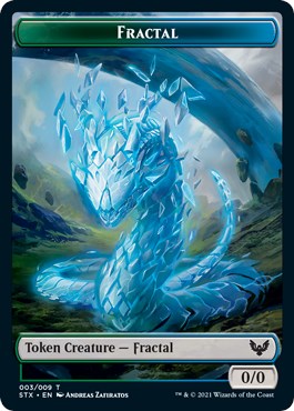 Fractal (3) // Emblem - Lukka, Wayward Bonder (8) Double-sided Token [STX - 3 // 8]