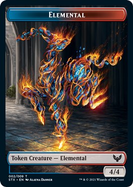 Elemental (2) // Pest Double-sided Token (5) [STX - 2 // 5]