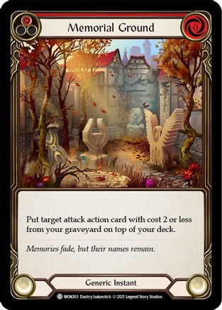 Memorial Ground (Red) (MON303) - Monarch Unlimited Edition Rainbow Foil