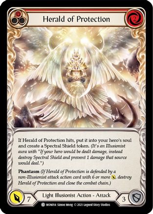 Herald of Protection (Red) (MON014) - Monarch Unlimited Edition