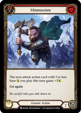 Minnowism (Red) (MON296) - Monarch Unlimited Edition Rainbow Foil