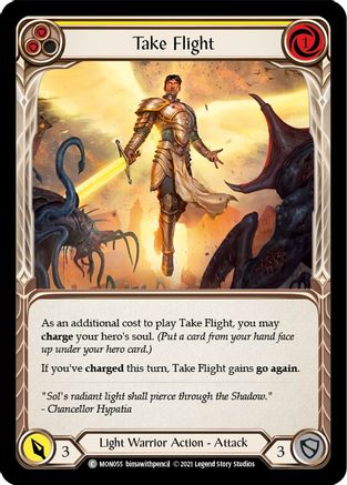 Take Flight (Yellow) (MON055) - Monarch Unlimited Edition Rainbow Foil
