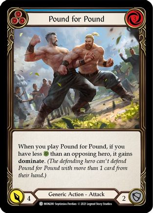 Pound for Pound (Blue) (MON280) - Monarch Unlimited Edition Rainbow Foil