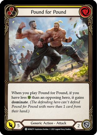 Pound for Pound (Yellow) (MON279) - Monarch 1st Edition Rainbow Foil