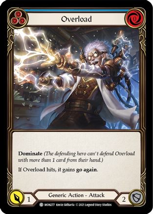Overload (Blue) (MON277) - Monarch 1st Edition Rainbow Foil
