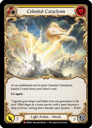 Celestial Cataclysm (MON062) - Monarch Unlimited Edition Rainbow Foil