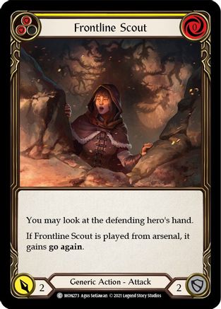 Frontline Scout (Yellow) (MON273) - Monarch 1st Edition Rainbow Foil