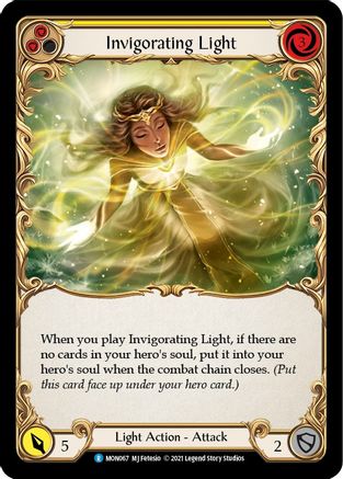 Invigorating Light (Yellow) (MON067) - Monarch Unlimited Edition Rainbow Foil
