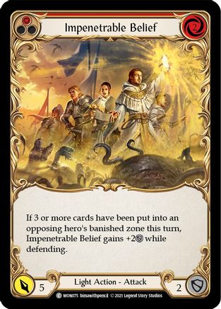 Impenetrable Belief (Red) (MON075) - Monarch Unlimited Edition