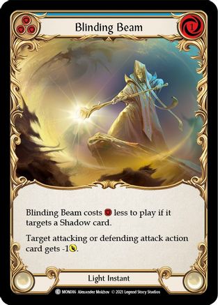 Blinding Beam (Blue) (MON086) - Monarch Unlimited Edition Rainbow Foil