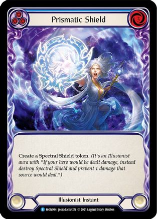 Prismatic Shield (Blue) (MON094) - Monarch Unlimited Edition Rainbow Foil