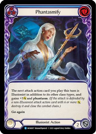 Phantasmify (Blue) (MON097) - Monarch Unlimited Edition Rainbow Foil