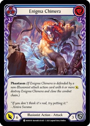 Enigma Chimera (Blue) (MON100) - Monarch Unlimited Edition Rainbow Foil