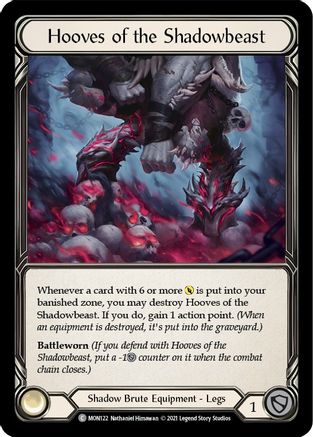 Hooves of the Shadowbeast (MON122) - Monarch Unlimited Edition Rainbow Foil