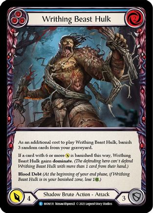 Writhing Beast Hulk (Blue) (MON131) - Monarch Unlimited Edition