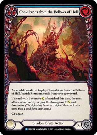 Convulsions from the Bellows of Hell (Blue) (MON134) - Monarch Unlimited Edition Rainbow Foil