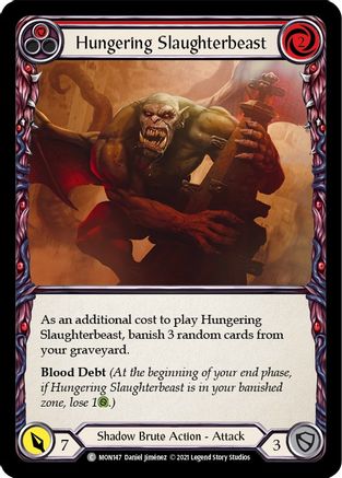 Hungering Slaughterbeast (Red) (MON147) - Monarch Unlimited Edition