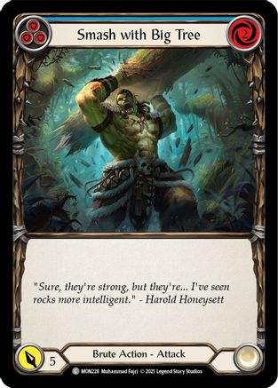 Smash with Big Tree (Blue) (MON228) - Monarch Unlimited Edition Rainbow Foil