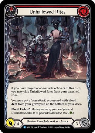 Unhallowed Rites (Red) [MON - MON159]