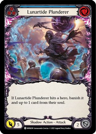 Lunartide Plunderer (Blue) (MON208) - Monarch Unlimited Edition Rainbow Foil