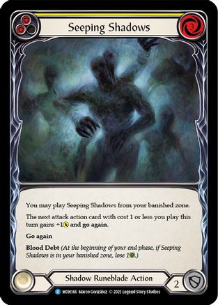 Seeping Shadows (Yellow) [MON - MON166]