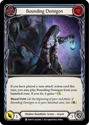 Bounding Demigon (Blue) (MON170) - Monarch Unlimited Edition