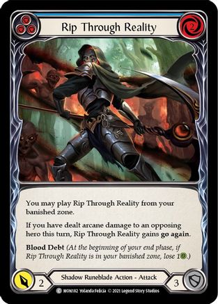 Rip Through Reality (Blue) [MON - MON182]