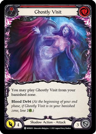 Ghostly Visit (Red) (MON203) - Monarch 1st Edition Rainbow Foil