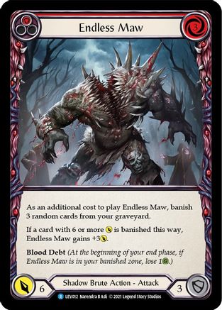 Endless Maw (Red) (LEV012) - Blitz Deck: Monarch - Levia