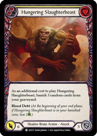 Hungering Slaughterbeast (Yellow) (LEV017) - Blitz Deck: Monarch - Levia